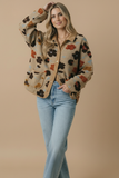 Flower Hour Jacket: Taupe Mix