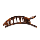 Tortoise Rectangle Hair Clip: Large