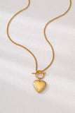 HEART LOCKET NECKLACE : GOLD