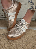 Heads Up Sneakers: Gold Metallic