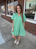 Lucky Lover Dress: Green