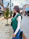 Tying it Together Vest: Hunter Green