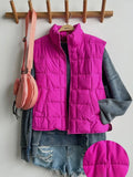 Keep Up With Me Vest: Fuchsia