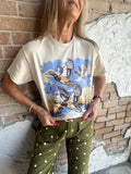 Flying Mallard Ducks Tee: Sand