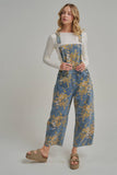 Blue Jean Bouquet Overalls: Lightwash