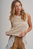 Golden Hour Sweater Top: Oatmeal