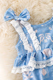 Seaside Babe Bubble Romper: Blue
