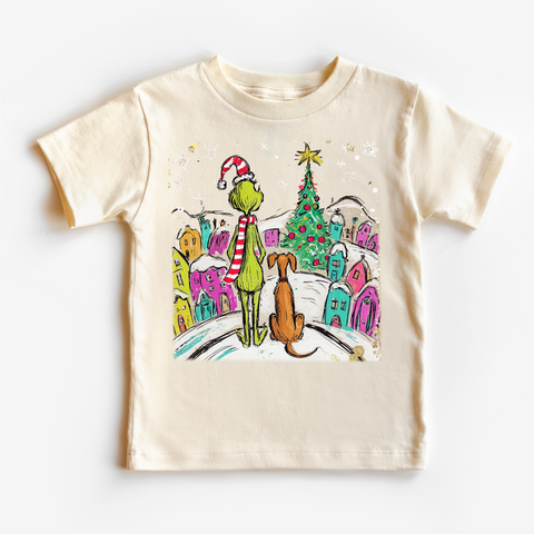 Kids Grinchmas Tee: Off White