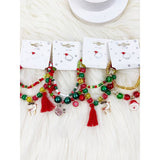 Christmas Theme Bracelet with Charm and Tessel: MIX COLOR