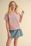 Cali Girl Tee: Mauve