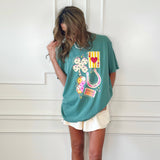 Good Luck Trinkets Tee: Turquoise