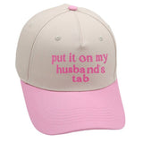 Husbands Tab Hat: Pink