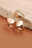 Trip Flat Emblem Rings: Gold