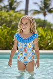 Sebastian Swimsuit: Blue Mix