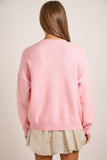 Santa Baby Knit Sweater: Light Pink