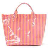 Beach Bougie Tote Bag: Fuchsia Orange