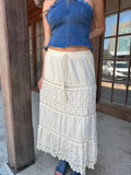 Beachy Boho Skirt: Ivory