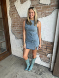 Twill & Thrill Dress: Light Denim