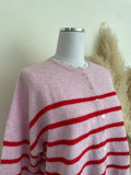 Sweet Stripes Top: Pink/Red
