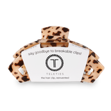 Open Hair Clip Blonde Tortoise: Large