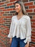 Heirloom Lace Top: Cream