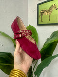 All Eyes on Me Flats: Cranberry