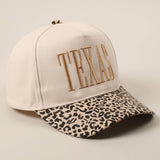 Restocked* TEXAS Trucker Hat: Tan Leopard