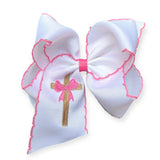 5" Embroidered Spring Bows