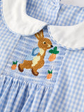 Ritzy Little Rabbit Collar Dress: Blue