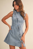 Twill & Thrill Dress: Light Denim