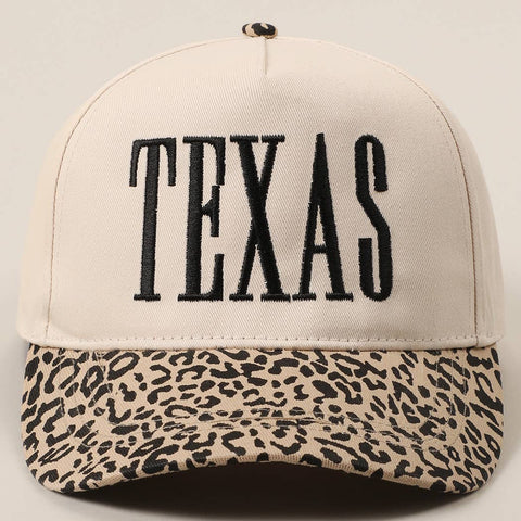 Restocked* TEXAS Trucker Hat: Black Leopard
