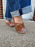 Road Trip Sandals: Cognac