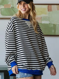 Seeing Stripes Top: Black Mix