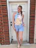 Fine & Fancy Top: Blue Floral
