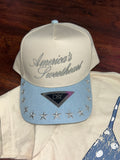 America's Sweetheart Cap: Lt Blue