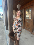 Flower Hour Jacket: Taupe Mix