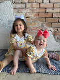 The Cutest Chick Romper: Yellow