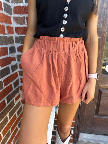 Simply Chic Shorts: Baked Clay