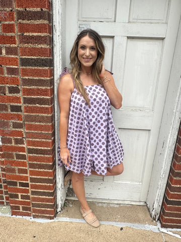 polka dot dress purple Kids Holly Polka Dot Dress
