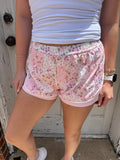 Playful Patchwork Shorts: Pink