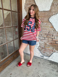 USA Party Tee: Red