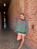 Merry Little Holiday Pullover: Hunter Green