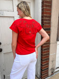 Southern Accent Top: Red