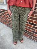 Walk on the Wild Side Pants: Olive Mix