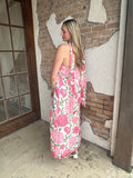 Pretty In Peonies Maxi Dress: Pink