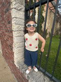 Strawberry Swirl Kids Set: Cream/Denim