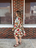 Falling for Florals Dress: Cream Multi