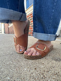 Road Trip Sandals: Cognac