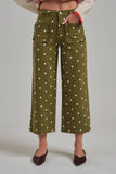 Falling for Dots Pants: Olive/ Cream