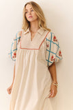 Staycation Midi Dress: Cream